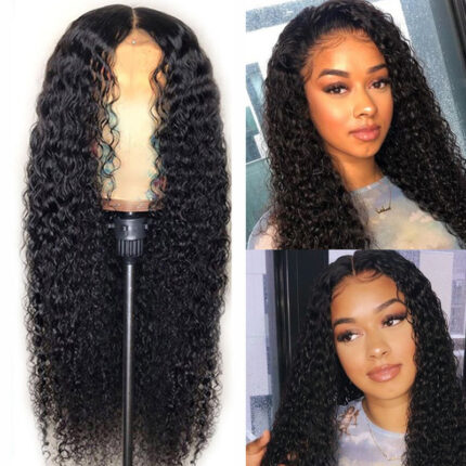 Perruques Femme Cheveux Africains Petits Cheveux Bouclés Mode Cheveux Longs Bouclés