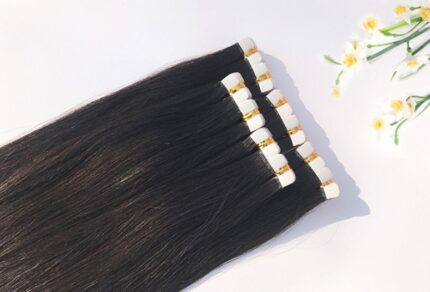 Perruque couleur naturelle, extensions de cheveux invisibles