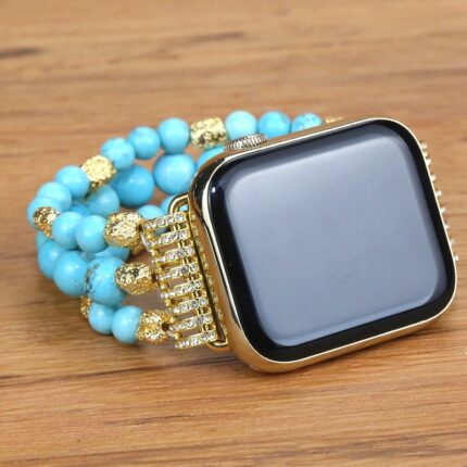 Bracelet de montre connectée à boucle élastique et à plusieurs couches