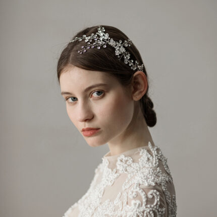Peigne à cheveux de mariée vintage en forme de branche de feuille, accessoires de mariage