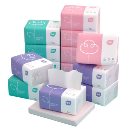 Serviettes en papier, pour tire-lait, à base de pâte de bois, pour bébé, paquets de 4