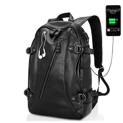 Sacs à dos en cuir avec chargement USB