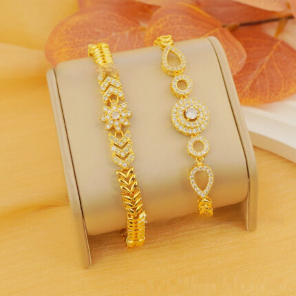 Bracelet élégant en zircon en forme de cœur pour femme