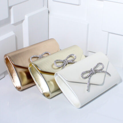 Pochette à chaîne pour femme, sac de soirée à porter sous le bras