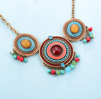 Nouveau collier en alliage de diamants surdimensionnés, tendance européenne et américaine, en promotion