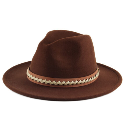 Chapeaux en feutre pour hommes et femmes, automne-hiver, mode britannique