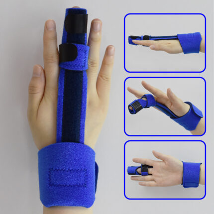Manchon de fixation pour fracture du doigt, attelle de fixation pour fracture du doigt