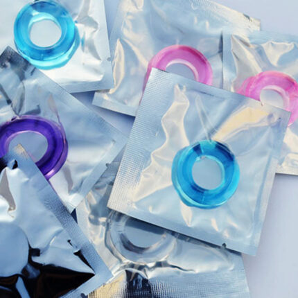 Appareils en silicone pour hommes, cristaux colorés